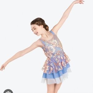 REVOLUTION Morning Glory Dancing costume kids light perry winkle